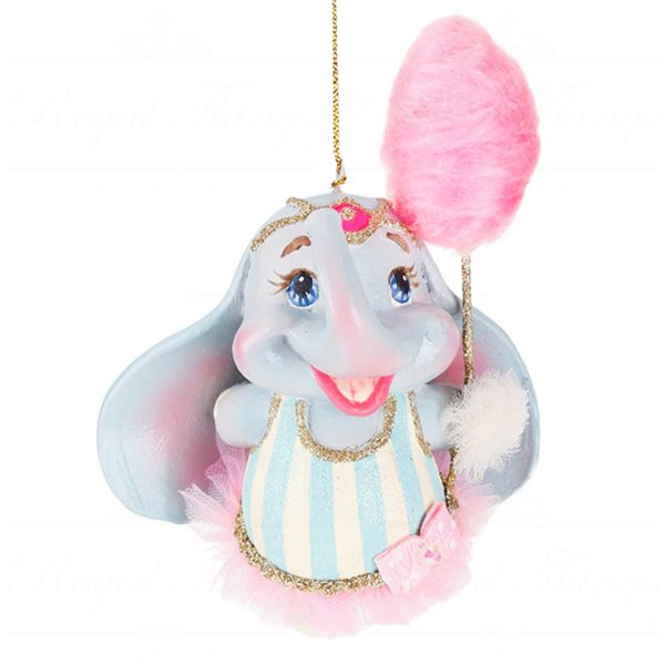 B 87456 Goodwill Christmas Ornaments Cotton Candy Carnival Elephant Ornament Pink Blue Vari Bluebody