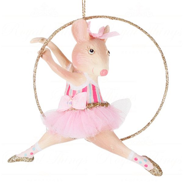 B 87457 Goodwill Christmas Ornaments Cotton Candy Carnival Hoop Bettina Ornament Pink Vari A