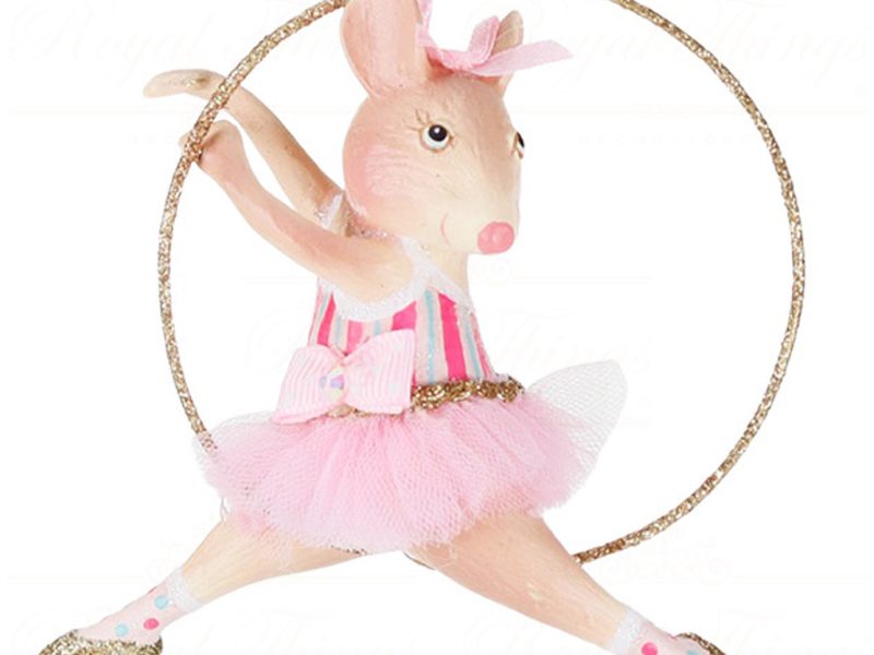 B 87457 Goodwill Christmas Ornaments Cotton Candy Carnival Hoop Bettina Ornament Pink Vari A