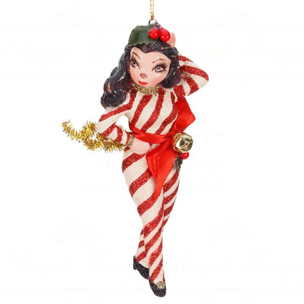 B 87506 Goodwill Christmas Ornaments Xmas Candy Cane Kitty Perry Ornament Red White