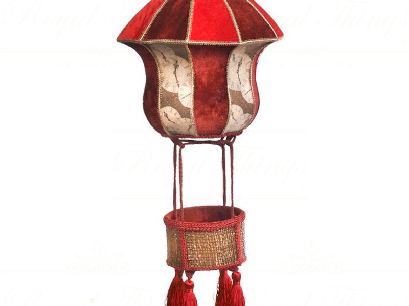 B 98146 Goodwill Christmas Decorative Items Time To Travel Balloon Burgundy Red Gold Champagne Vari A