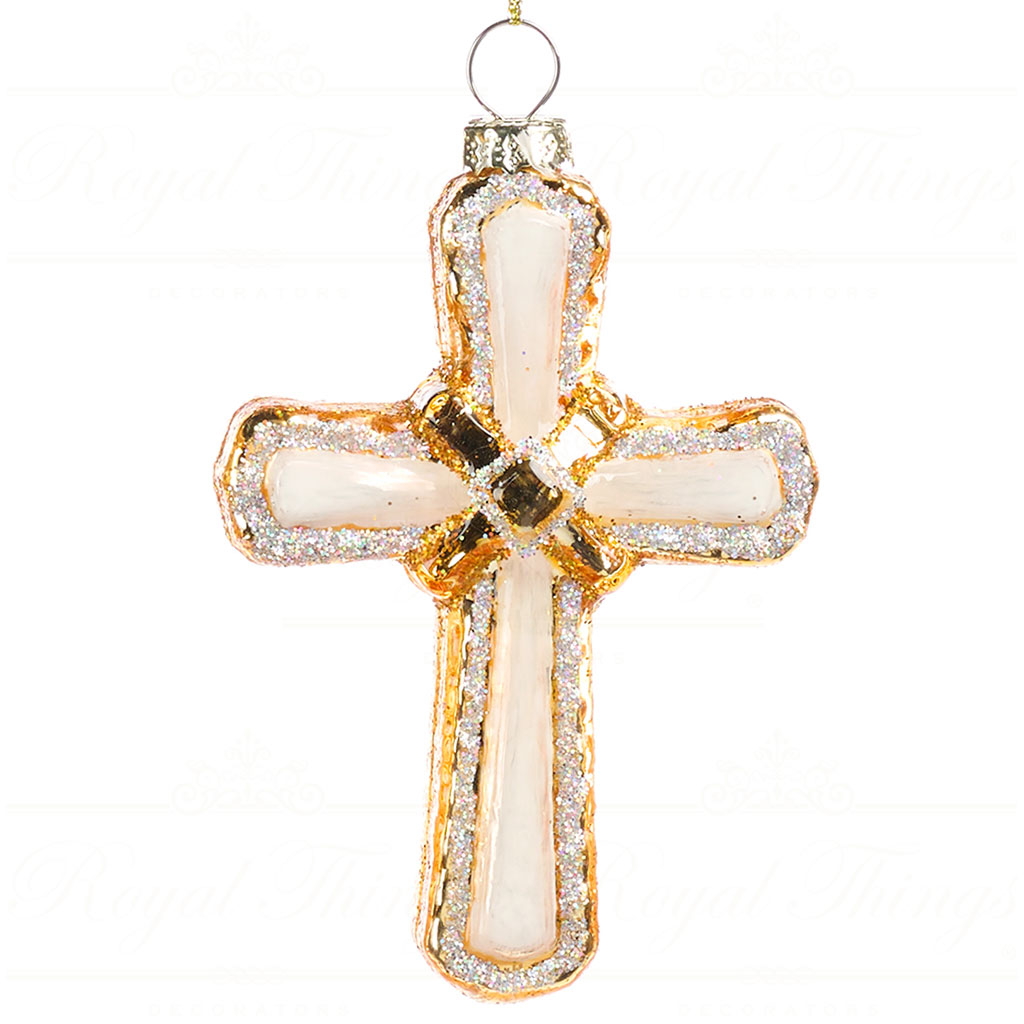BG 50100 goodwill glass christmas ornaments glass cross ornament cream gold vari b 2 Bg 50100 Goodwill Glass Christmas Ornaments Glass Cross Ornament Cream Gold Vari B 2