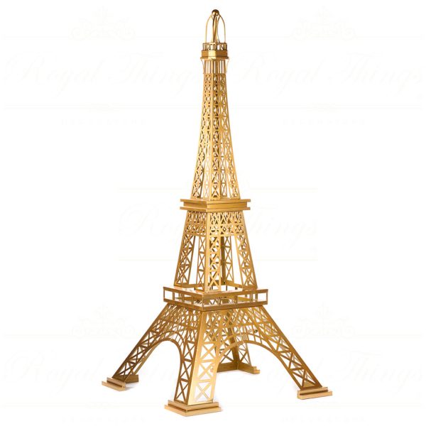 Bm 99251 Goodwill Christmas Decorative Items Metal Eiffel Tower Display Gold