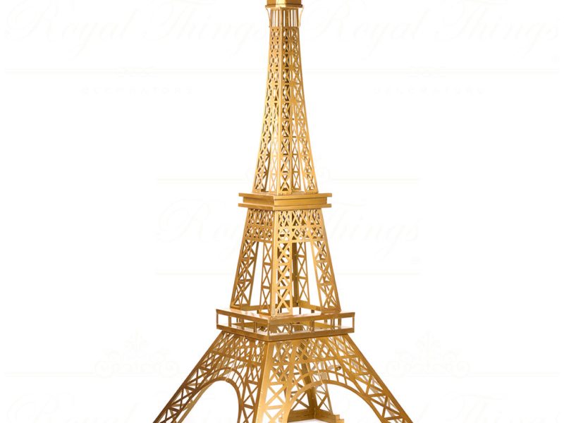 Bm 99251 Goodwill Christmas Decorative Items Metal Eiffel Tower Display Gold