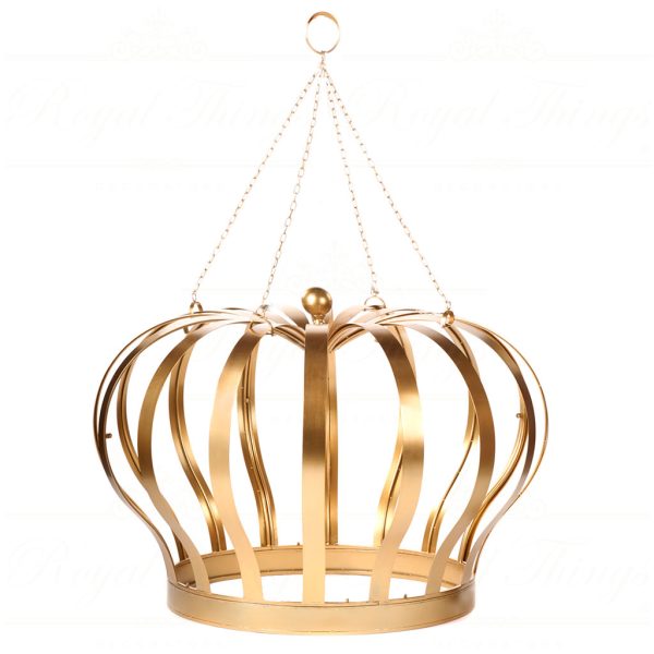 Bm 99255 Goodwill Christmas Decorative Items Metal Large Crown Display Gold