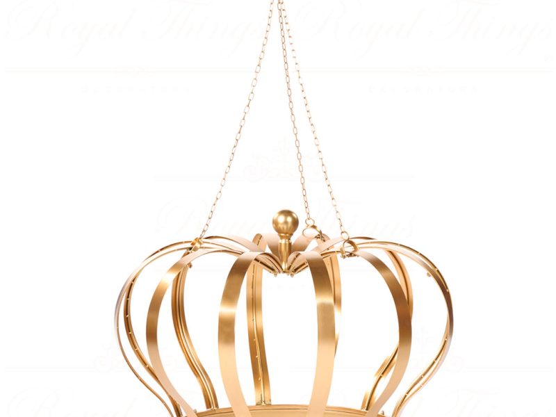 Bm 99256 Goodwill Christmas Decorative Items Metal Crown Display Gold