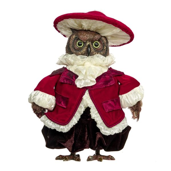 C 18005 Goodwill Christmas Dolls Woodland Mushroom Owl Doll Red White