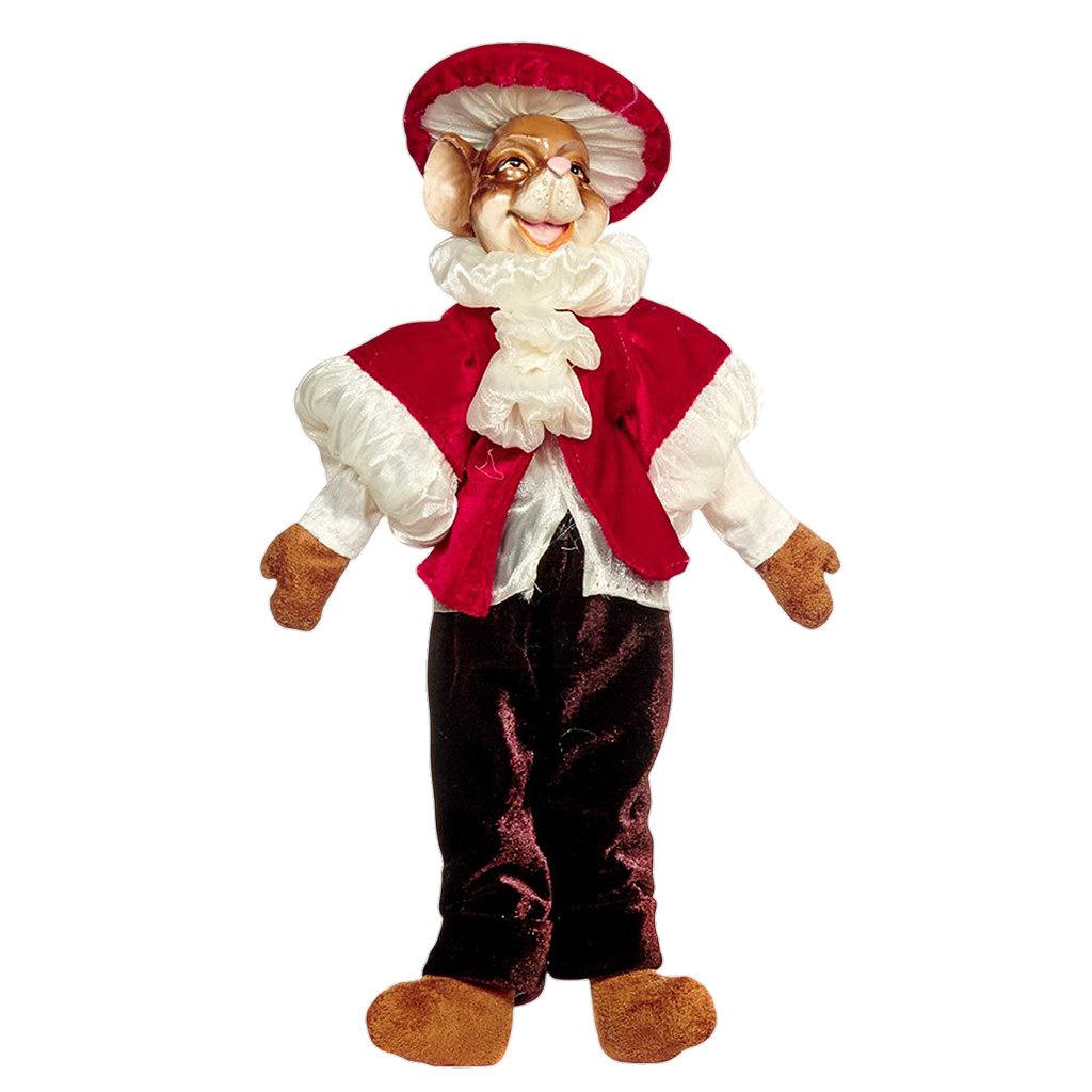 C 18009 goodwill christmas dolls woodland mushroom mouse doll red green brown white vari brown C 18009 Goodwill Christmas Dolls Woodland Mushroom Mouse Doll Red Green Brown White Vari Brown