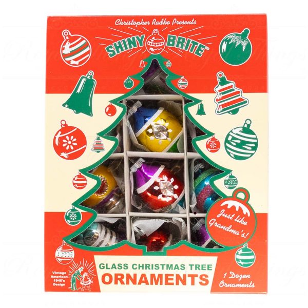 Cr 15428 Christopher Radko Shine And Brite Vintage Ornament Multicolor Vari 1