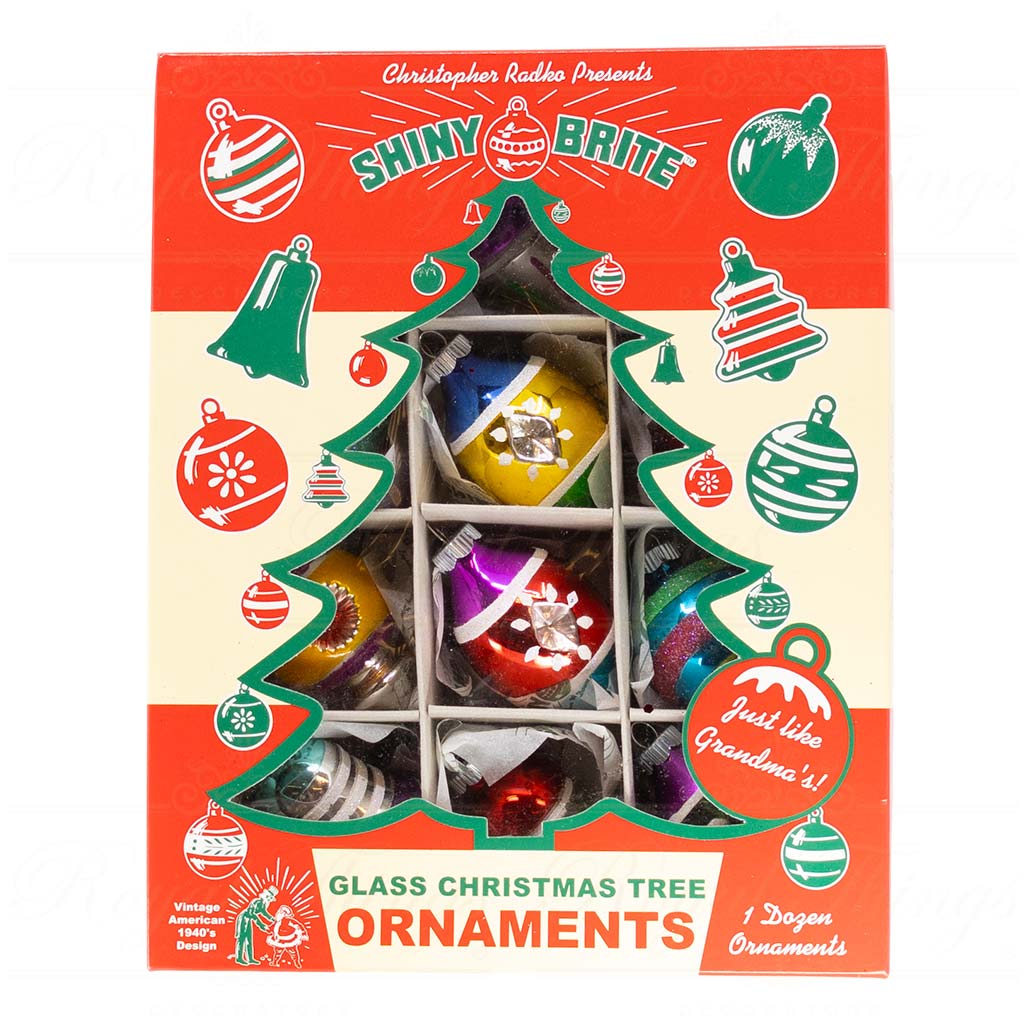 Cr 15428 Christopher Radko Shine And Brite Vintage Ornament Multicolor Vari 1