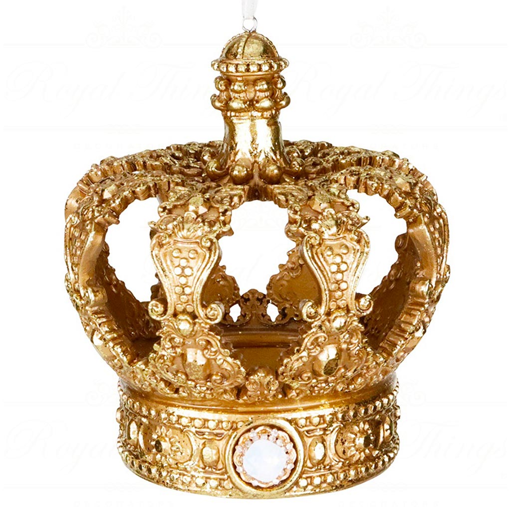 D 42207 goodwill christmas ornaments jewel open crown ornament gold D 42207 Goodwill Christmas Ornaments Jewel Open Crown Ornament Gold
