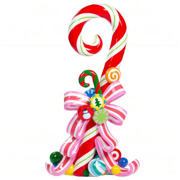 D 42215 Goodwill Christmas Decorative Items Candyland Candy Cane Display Pink Blue