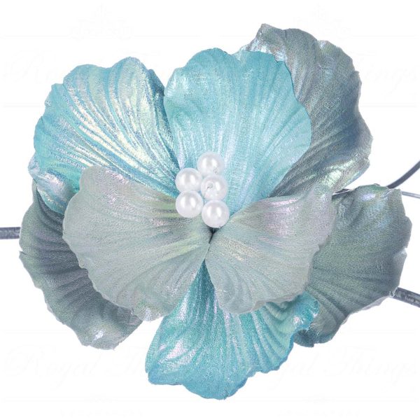 Fl 18758 Goodwill Christmas Decorative Items Fabric Irish Pearl Magnolia On Clip Blue Pink