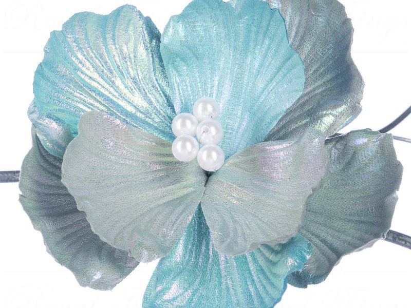 Fl 18758 Goodwill Christmas Decorative Items Fabric Irish Pearl Magnolia On Clip Blue Pink