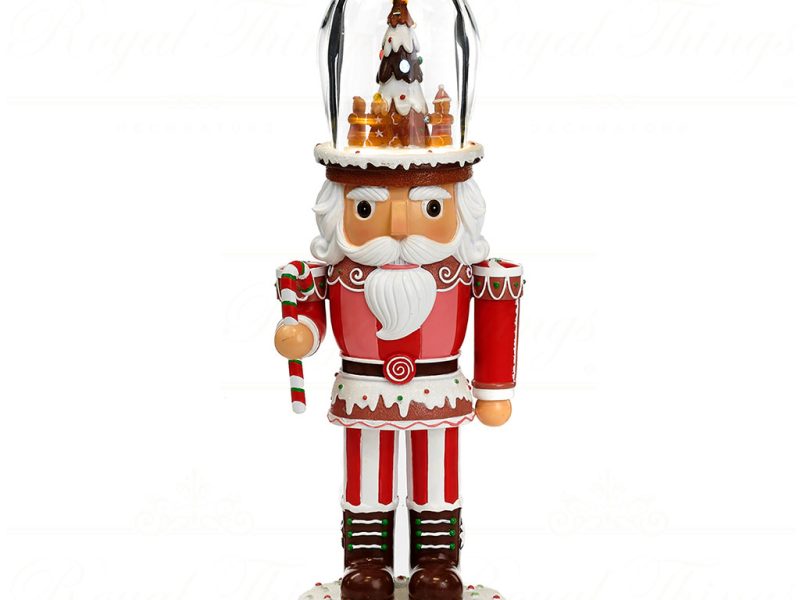 Goodwill Christmas Musicboxes Snowglobes Led Music Motion Candy Nutcracker Mu 50104