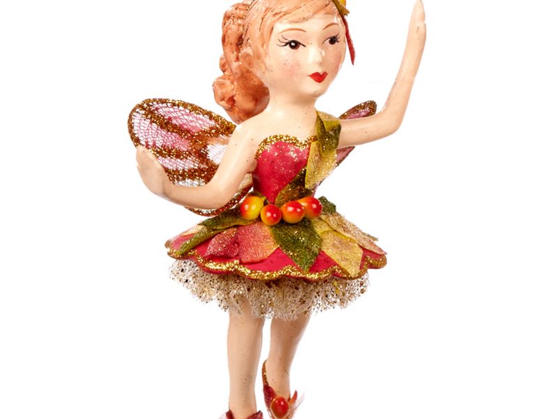 Goodwill Christmas ornament fairy children green red orange B96570 girl