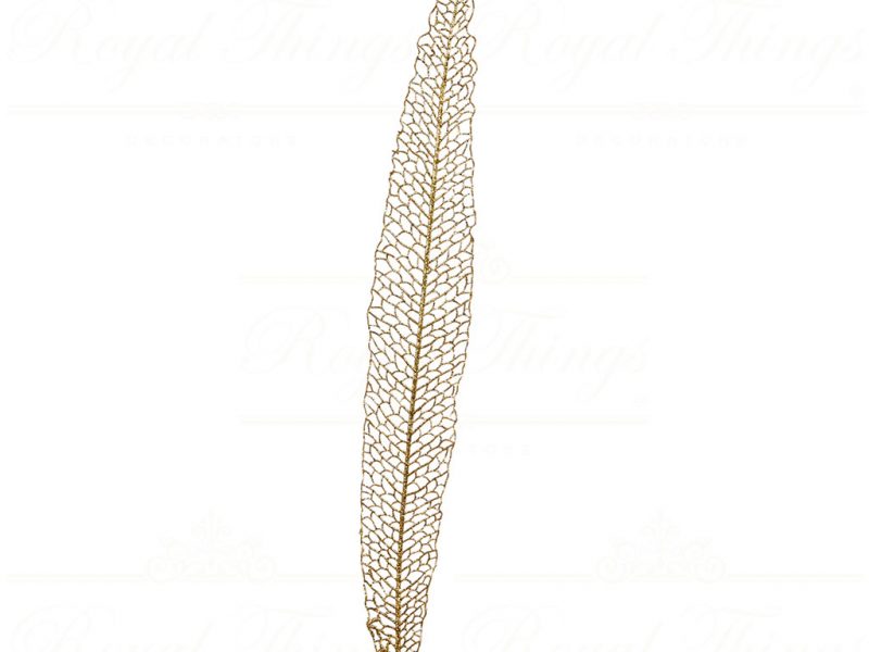 Goodwill Christmas Flowers Branches Glitter Long Open Leaf Stem Gold A 51307