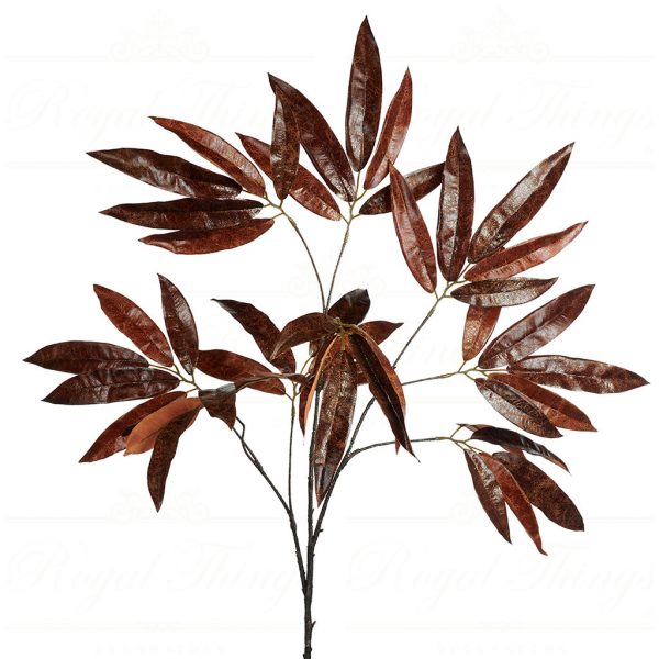 Goodwill Christmas Flowers Branches Long Leaf Stem Brown Sp 20305