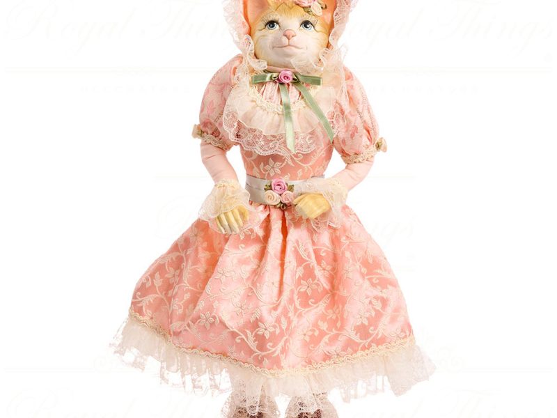 J 57101 Goodwill Christmas Dolls Hug In A Mug Cat Girl Doll Pink