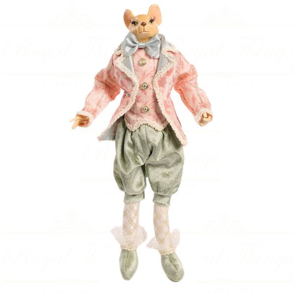 J 57105 Goodwill Christmas Dolls Hug In A Mug Boy Girl Mouse Doll Pink Green Boy
