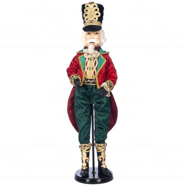 J 58422 Goodwill Christmas Dolls Tartan Nutcracker Doll Red Green Gold