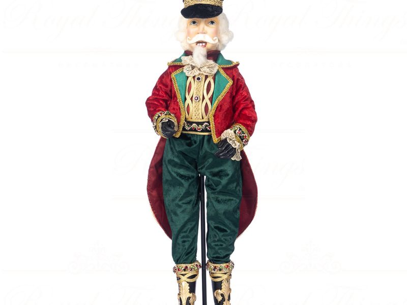 J 58422 Goodwill Christmas Dolls Tartan Nutcracker Doll Red Green Gold