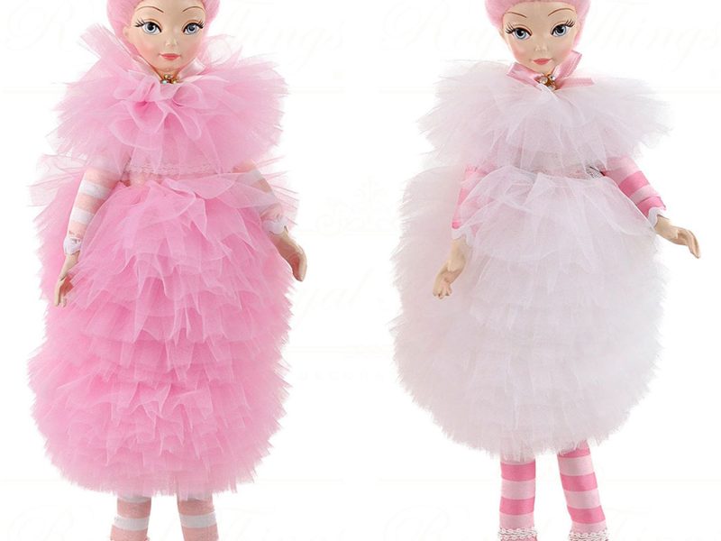 J 58605 Goodwill Christmas Dolls Cotton Candy Carnival Girl Doll Pink White