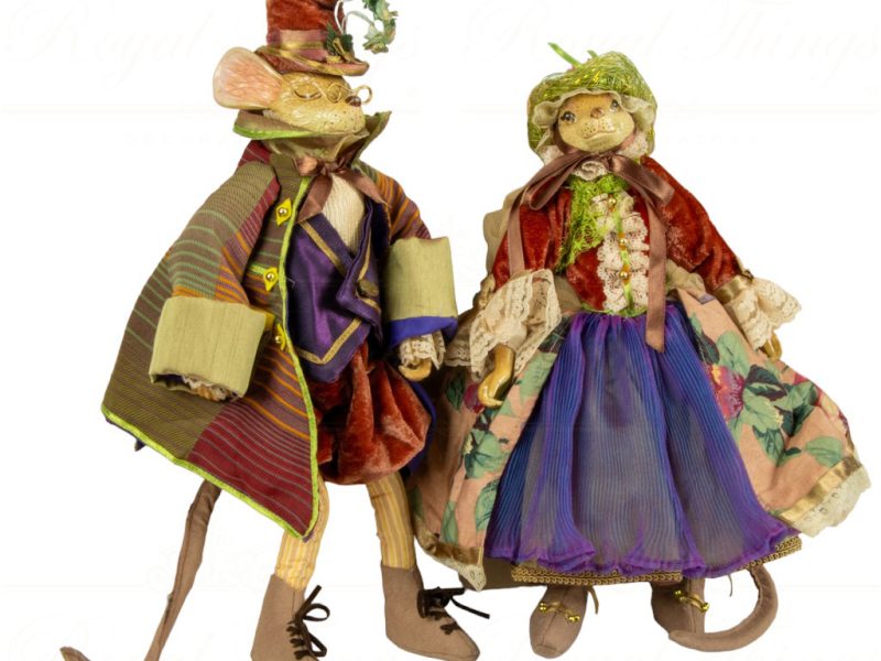 Kc 04 4642 Katherine S Collection Heritage Collectible Doll Clement Et Clementine Brown Purple Cream