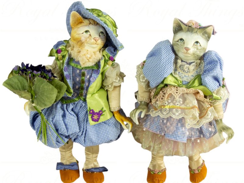 Kc 04 5275 Katherine S Collection Heritage Collectible Doll Bubbles Giggles Kitten Blue Cream Yellow
