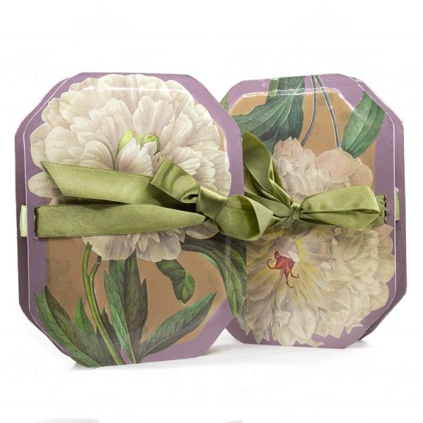 Kc 05 10927 Katherins Collection Spring Decorative Items Vintage Peony Candybox Green Purple Brown