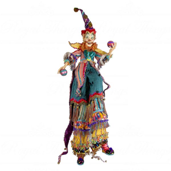 Kc 06 60702 Katherine S Collection Heritage Collectible Cirque Magique Lanky Frank Doll Wayne Purple Green Multi