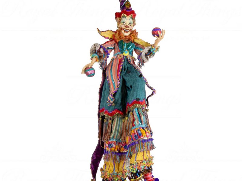 Kc 06 60702 Katherine S Collection Heritage Collectible Cirque Magique Lanky Frank Doll Wayne Purple Green Multi