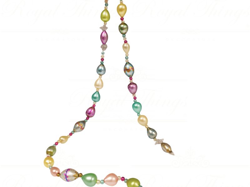 Kc 07 2376 Katherines Collection Christmas Decorative Items Painted Spring Pearls Garland Multicolor