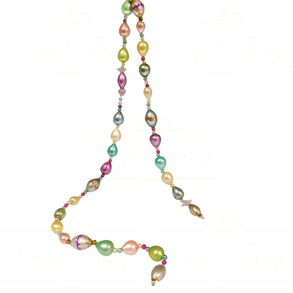 KC 07 2376 katherines collection christmas decorative items painted spring pearls garland multicolor Kc 07 2376 Katherines Collection Christmas Decorative Items Painted Spring Pearls Garland Multicolor