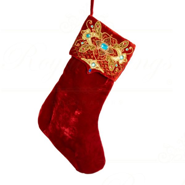 Kc 07 2626 Katherine S Collection Christmas Stockings Jewelel Christmas Stocking Red