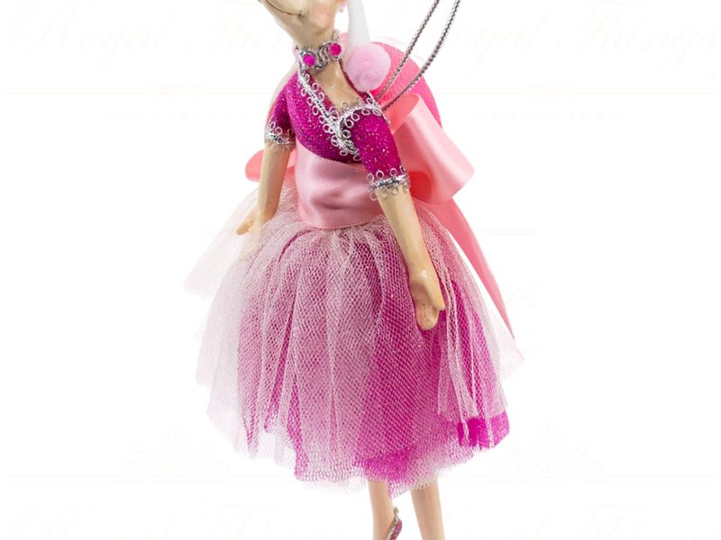 Kc 08 145213 Katherines Collection Christmas Ornaments On A Stroll Mrs Poodle Pink