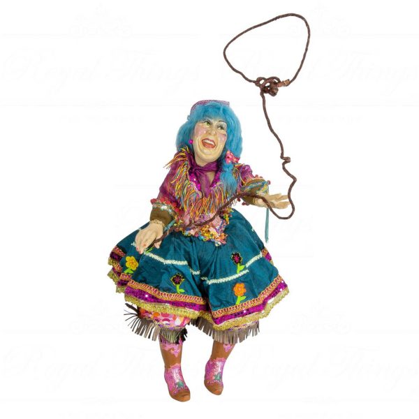 Kc 11 31462 Katherine S Collection Heritage Collectible Rodeo Annie Doll Wayne Blue Brown