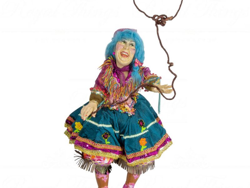 Kc 11 31462 Katherine S Collection Heritage Collectible Rodeo Annie Doll Wayne Blue Brown
