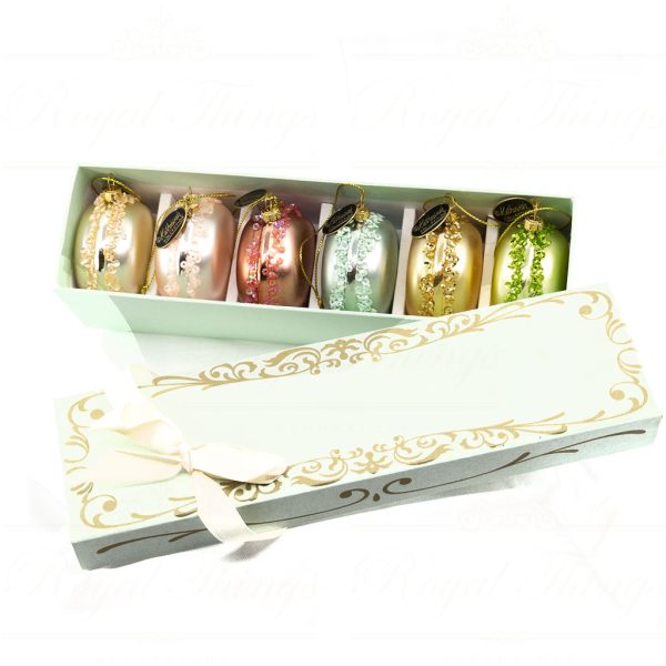 Kc 16 9725 Katherines Collection Christmas Ornaments Glass Parisian Macaron Ornament In Box Multicolor Vari Blue