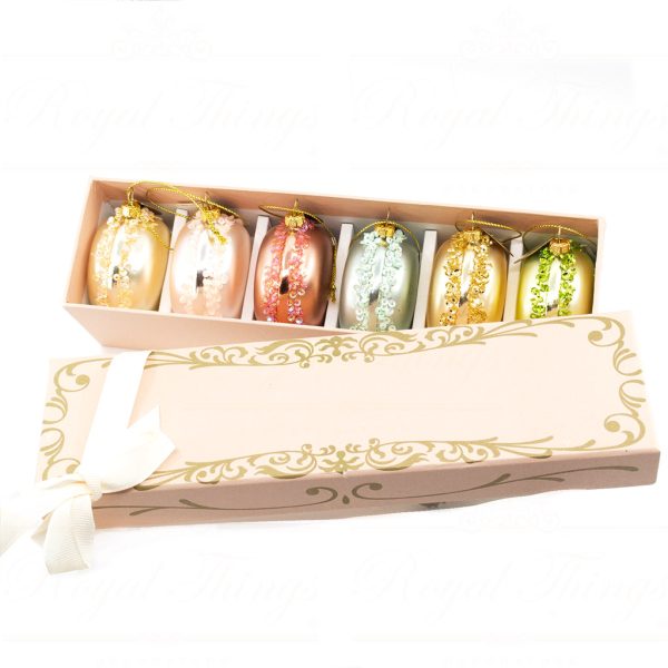 Kc 16 9725 Katherines Collection Christmas Ornaments Glass Parisian Macaron Ornament In Box Multicolor Vari Pink
