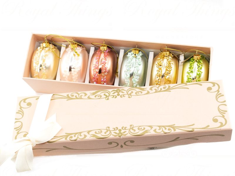 Kc 16 9725 Katherines Collection Christmas Ornaments Glass Parisian Macaron Ornament In Box Multicolor Vari Pink
