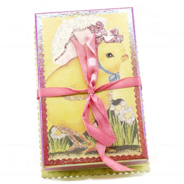 Kc 18 81253 Katherines Collection Christmas Decorative Items Retro Peep Foil Candybox Yellow Pink Blue Detail1