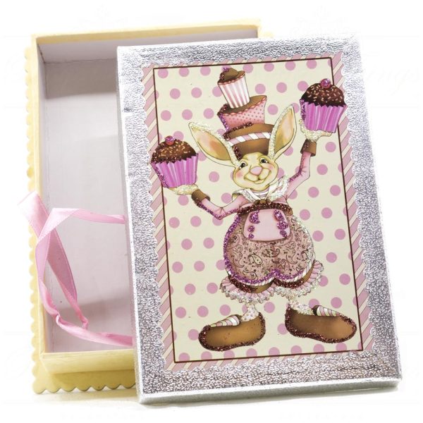 Kc 18 81639 Katherines Collection Christmas Decorative Items Vintage Coco Pops Foil Candybox Pink Brown Silver