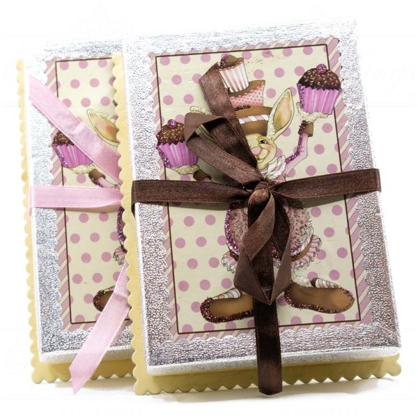 Kc 18 81639 Katherines Collection Christmas Decorative Items Vintage Coco Pops Foil Candybox Pink Brown Silver Detail1
