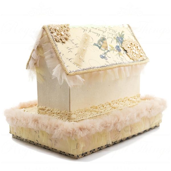 Kc 28 28550 Katherines Collection Spring Decorative Items Tinsel Trinket Rabbit House Candybox Tabletop Detail