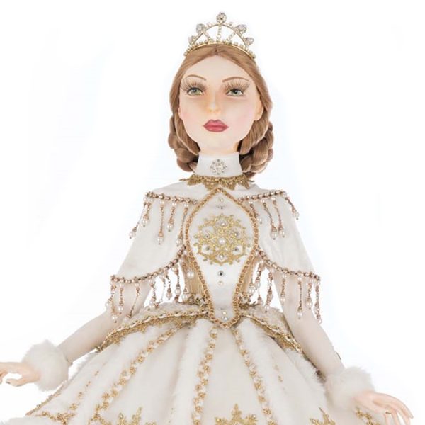 Kc 28 528753 Katherines Collection Christmas Doll Bells Of Brilliance Gwendolyn Golden Ballerina Doll Cream Gold