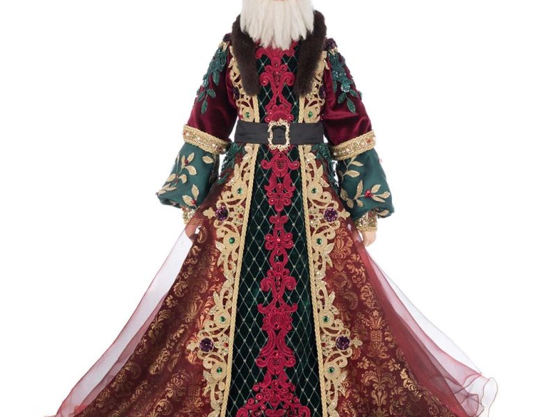 Kc 28 528777 Katherines Collection Christmas Doll Winter Balsam And Berry Father Nicolas Balsam Doll Burgundy Green