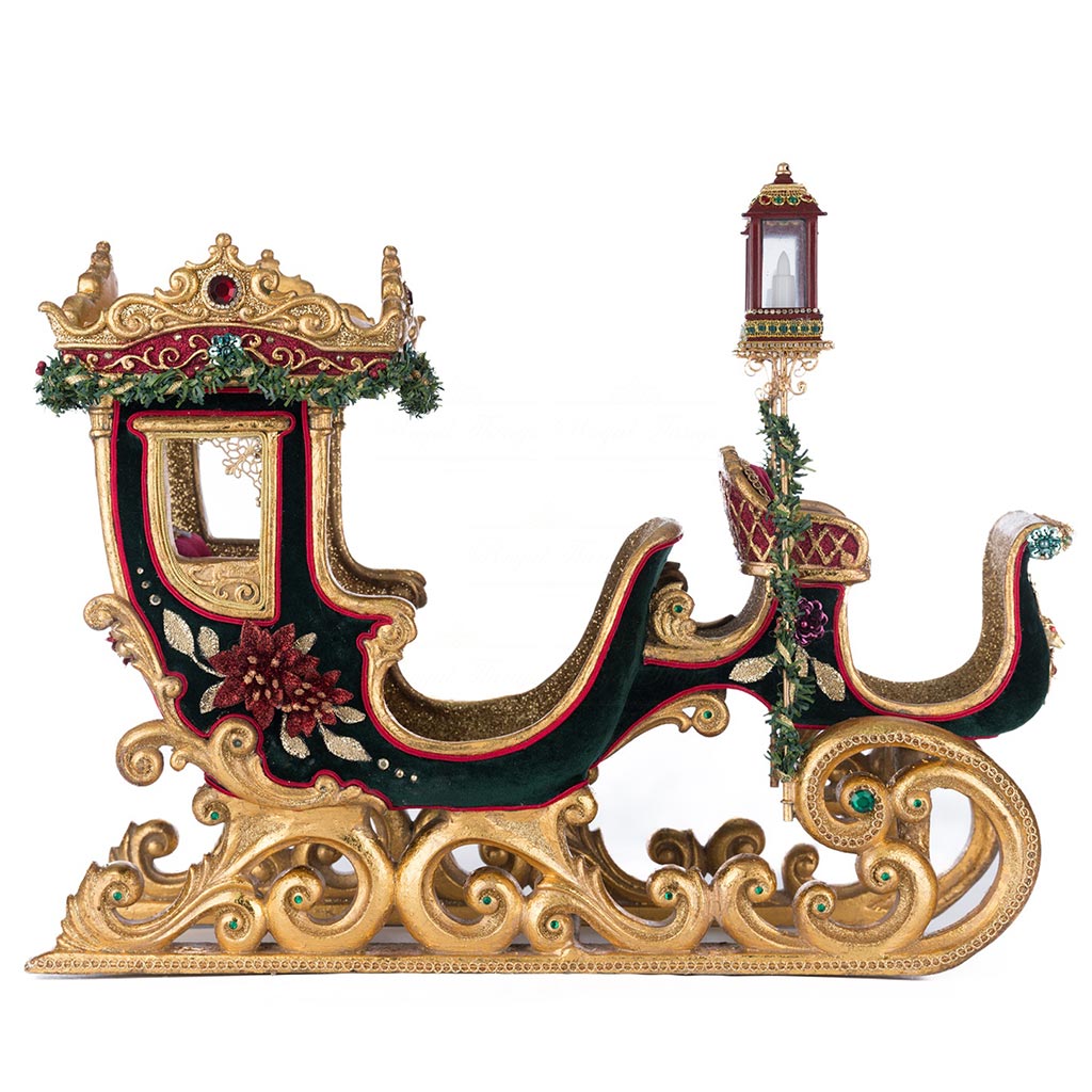 KC 28 528783 katherines collection christmas decorative items winter balsam and berry sleigh burgundy green detail2 Kc 28 528783 Katherines Collection Christmas Decorative Items Winter Balsam And Berry Sleigh Burgundy Green Detail2