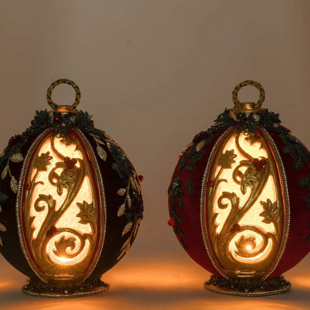KC 28 528785 katherines collection christmas decorative items winter balsam and berry tabletop ornaments with tea lights burgundy green gold detail3 Kc 28 528785 Katherines Collection Christmas Decorative Items Winter Balsam And Berry Tabletop Ornaments With Tea Lights Burgundy Green Gold Detail3