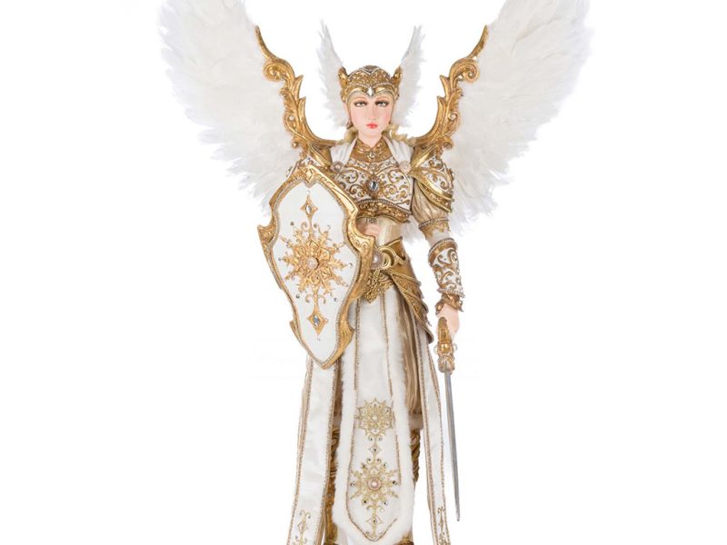 Kc 28 528799 Katherines Collection Christmas Doll Bells Of Brilliance Angel Gabriel Doll Cream Gold